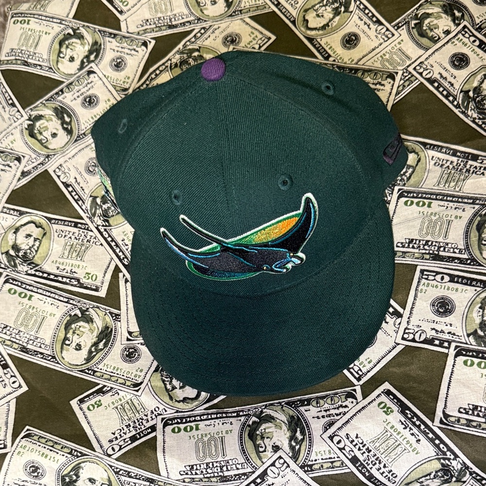 New Era Teal and Purple Embroidered Cap
